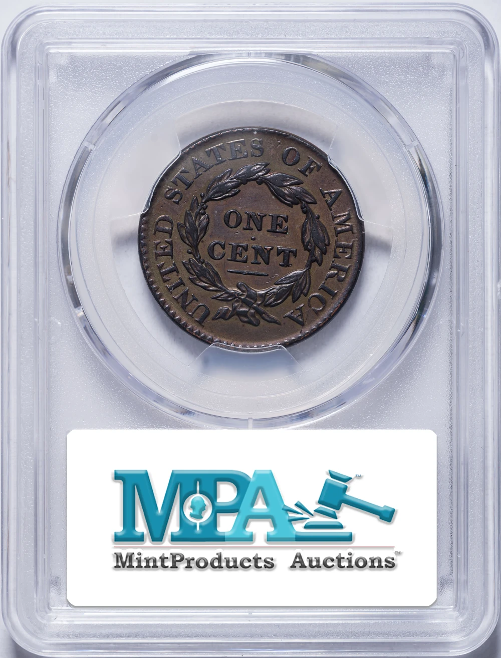 PCGS AU Details 1827 Large Cent