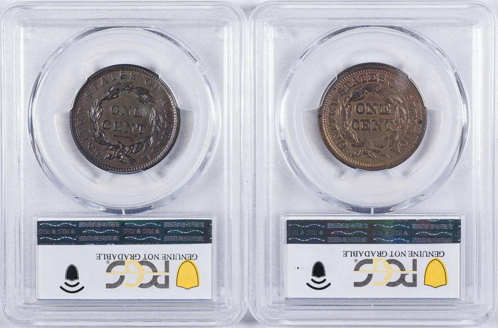 PCGS Details Large Cent Pair