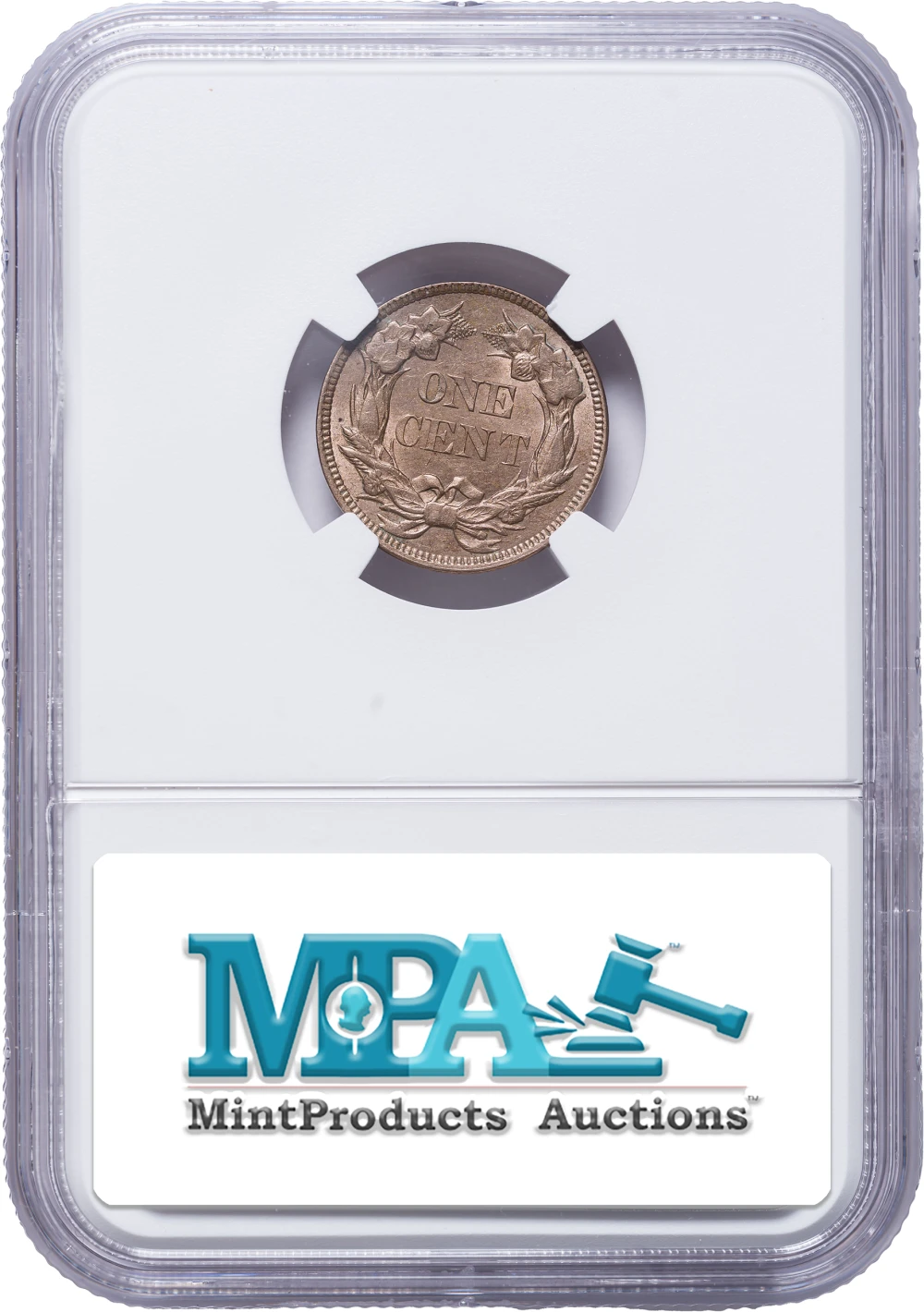 NGC MS-61 1857 Flying Eagle Cent