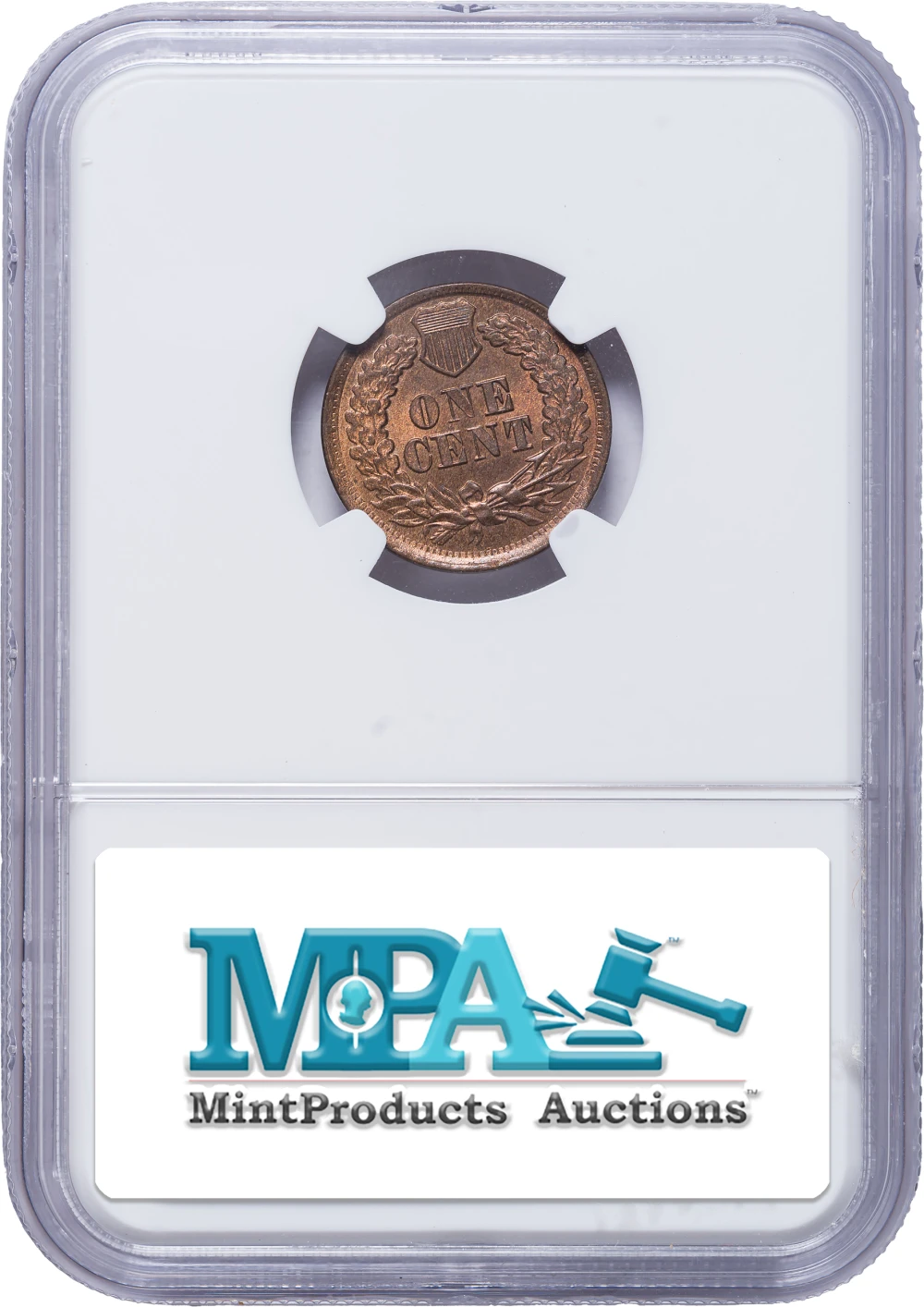 NGC MS-63 RB CAC 1865 Indian Cent