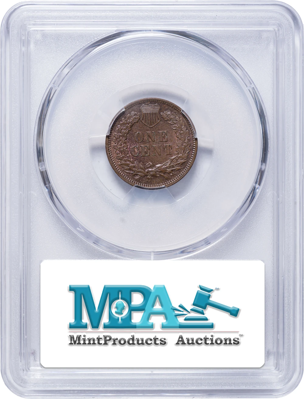 PCGS MS-62 BN Open 3 1873 Indian Cent
