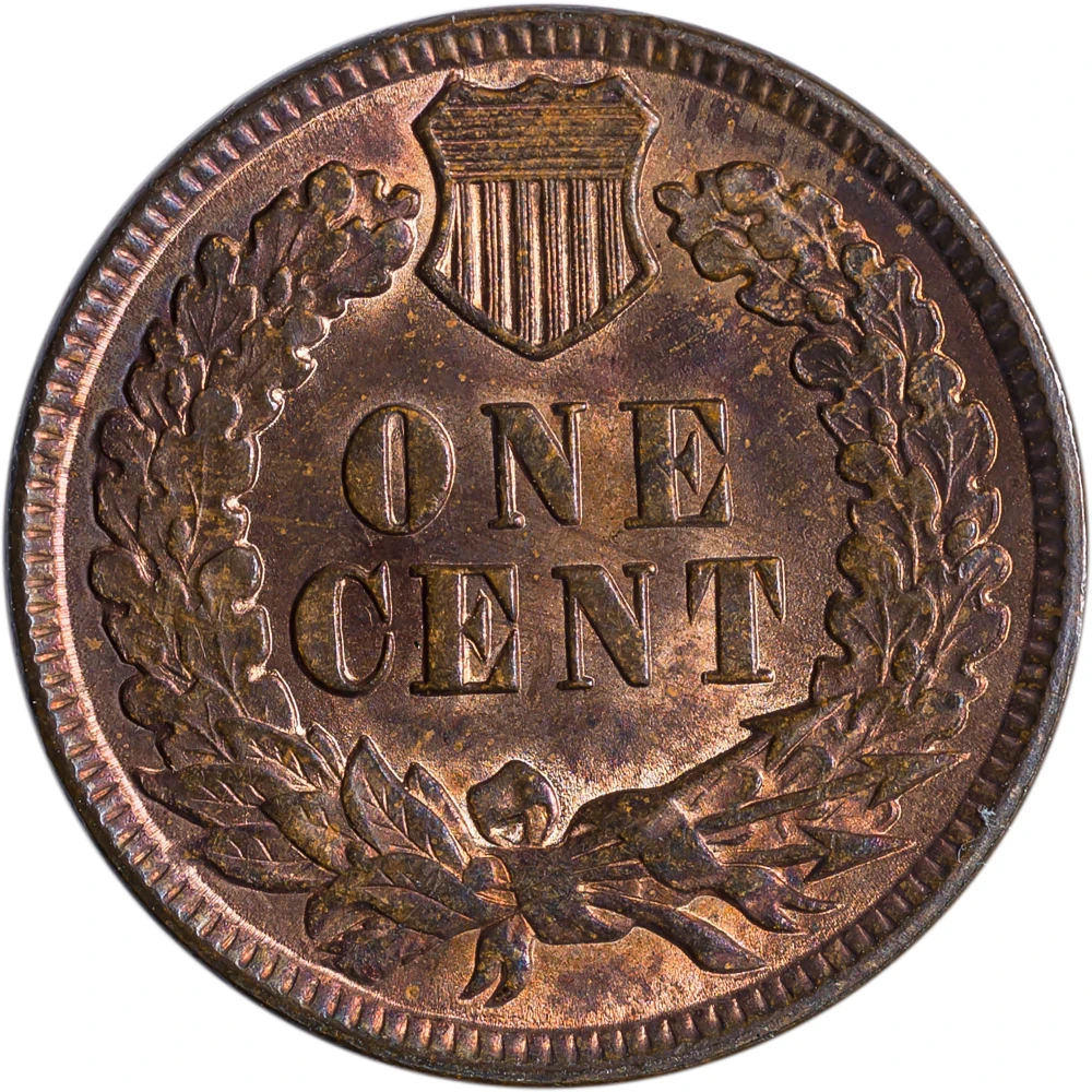 MS-63 RB 1892 Indian Cent