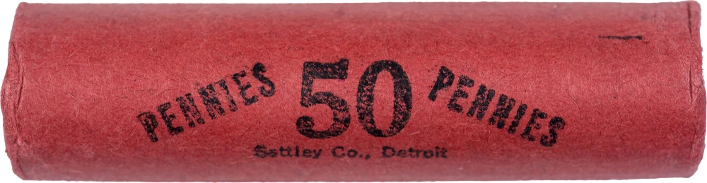 Original Bank Wrapped Roll Of 1943-D Steel Cents