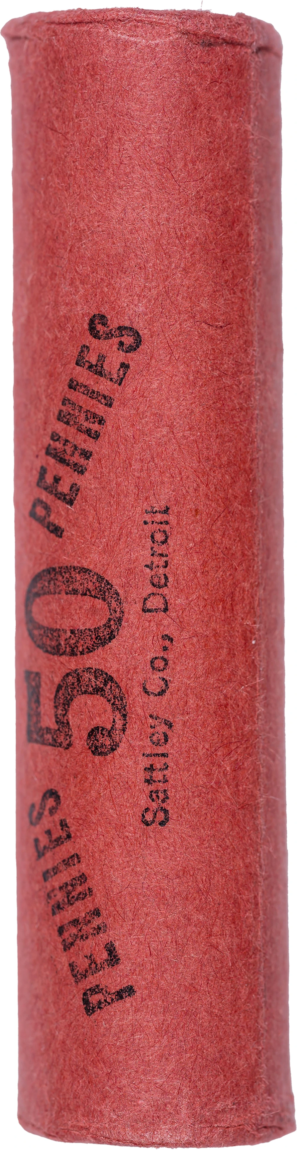 Original Bank Wrapped Roll Of 1943-D Steel Cents