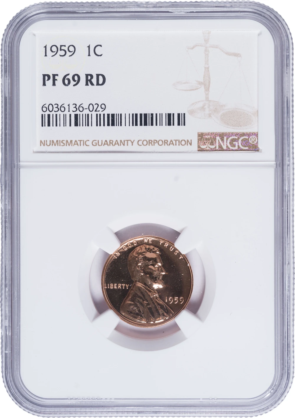 NGC Proof-69 Red 1959 Lincoln Cent