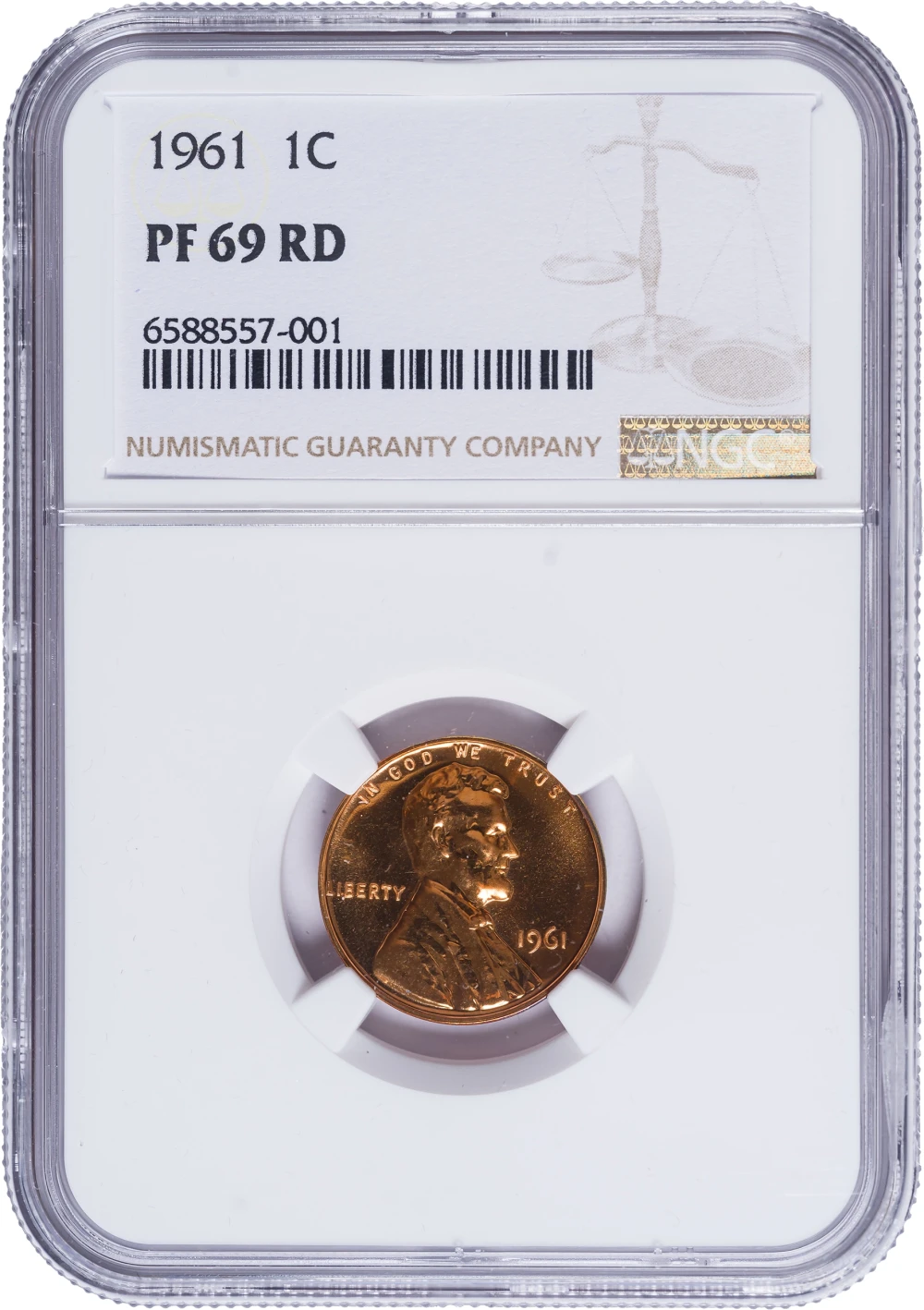 NGC Proof-69 Red 1961 Lincoln Cent