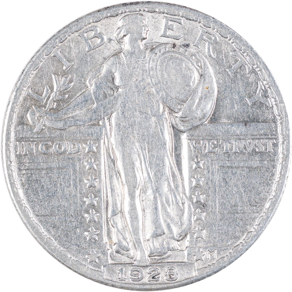 EF 1928 Standing Liberty Quarter