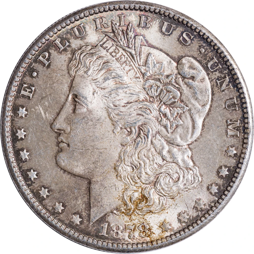 MS-62 Toned 1878-S Morgan Dollar