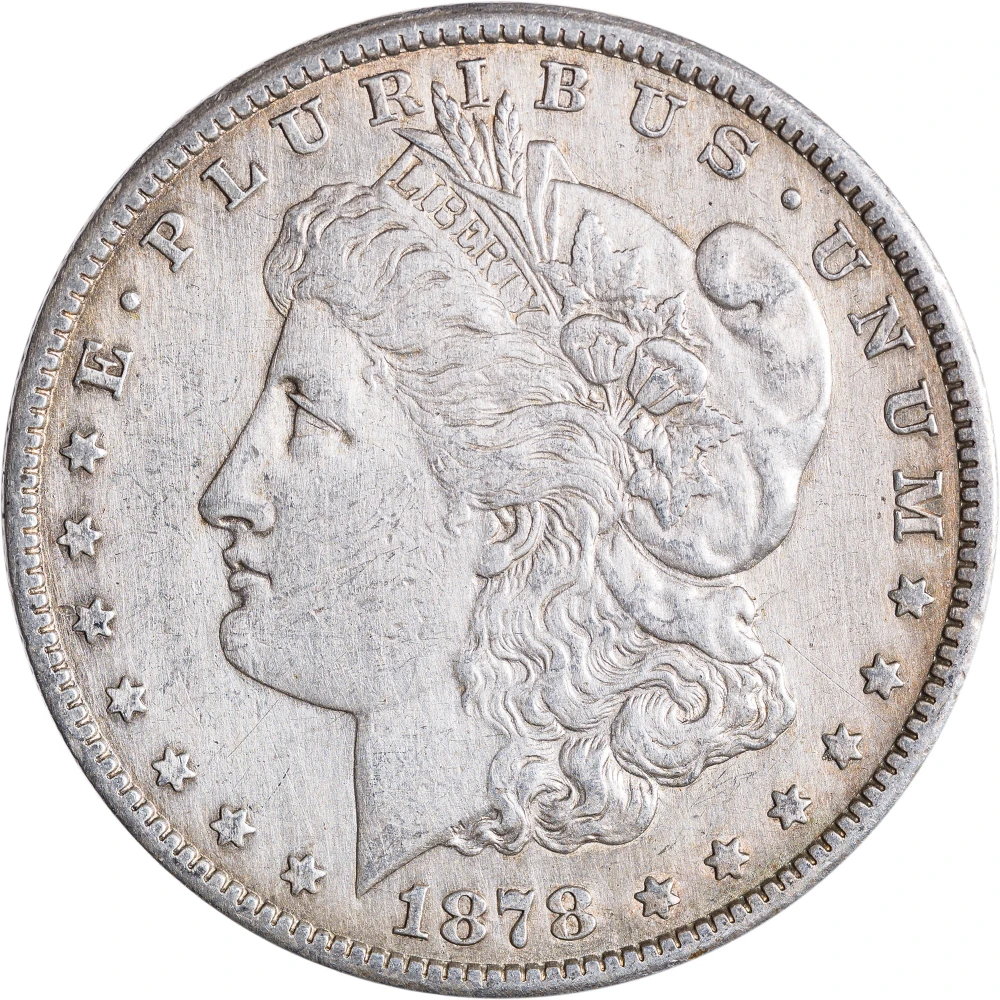 EF to AU Detail 1878-CC Morgan Dollar