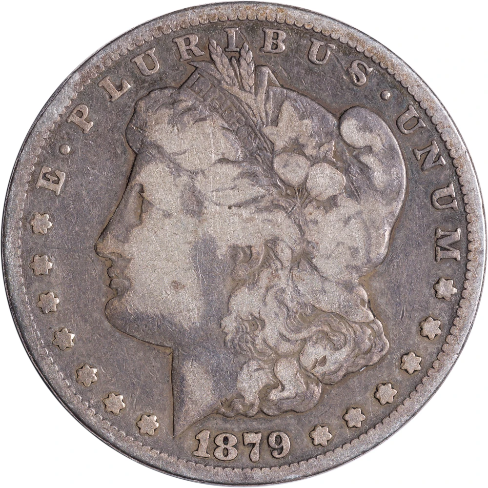 Fine-12 1879-CC Morgan Dollar