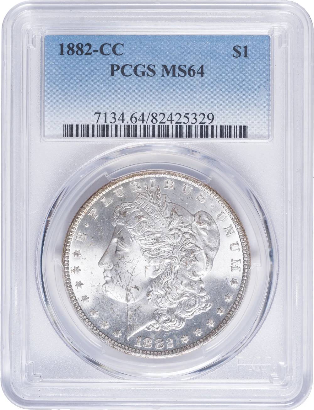 PCGS MS-64 1882-CC Morgan Dollar