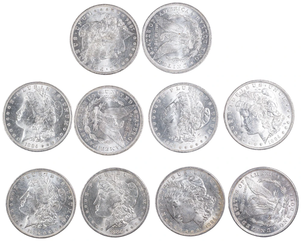 1/2 Roll Of BU 1884-O Morgan Dollars