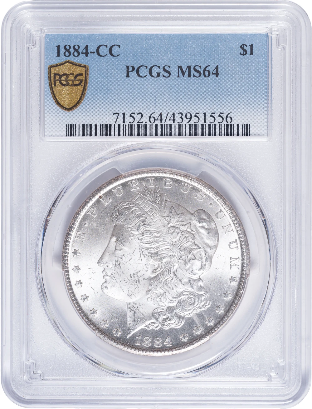PCGS MS-64 1884-CC Morgan Dollar