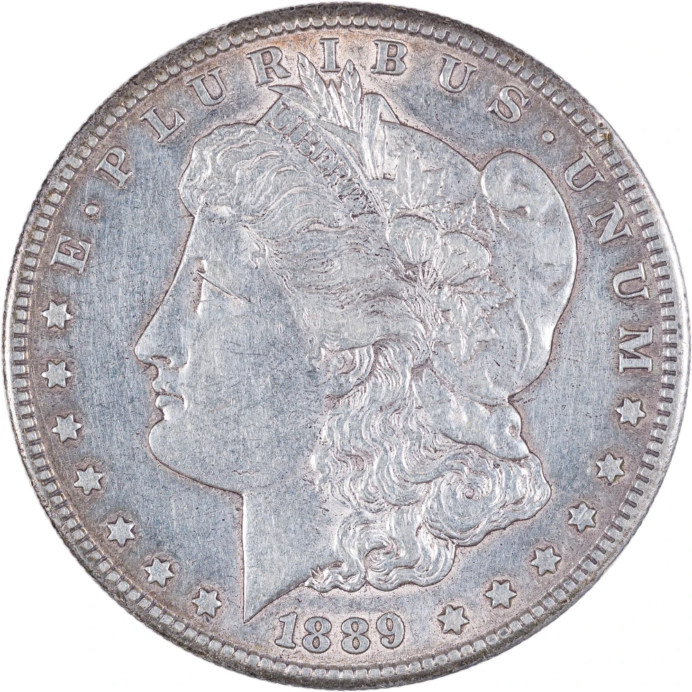 AU-50+ 1889-S Morgan Dollar