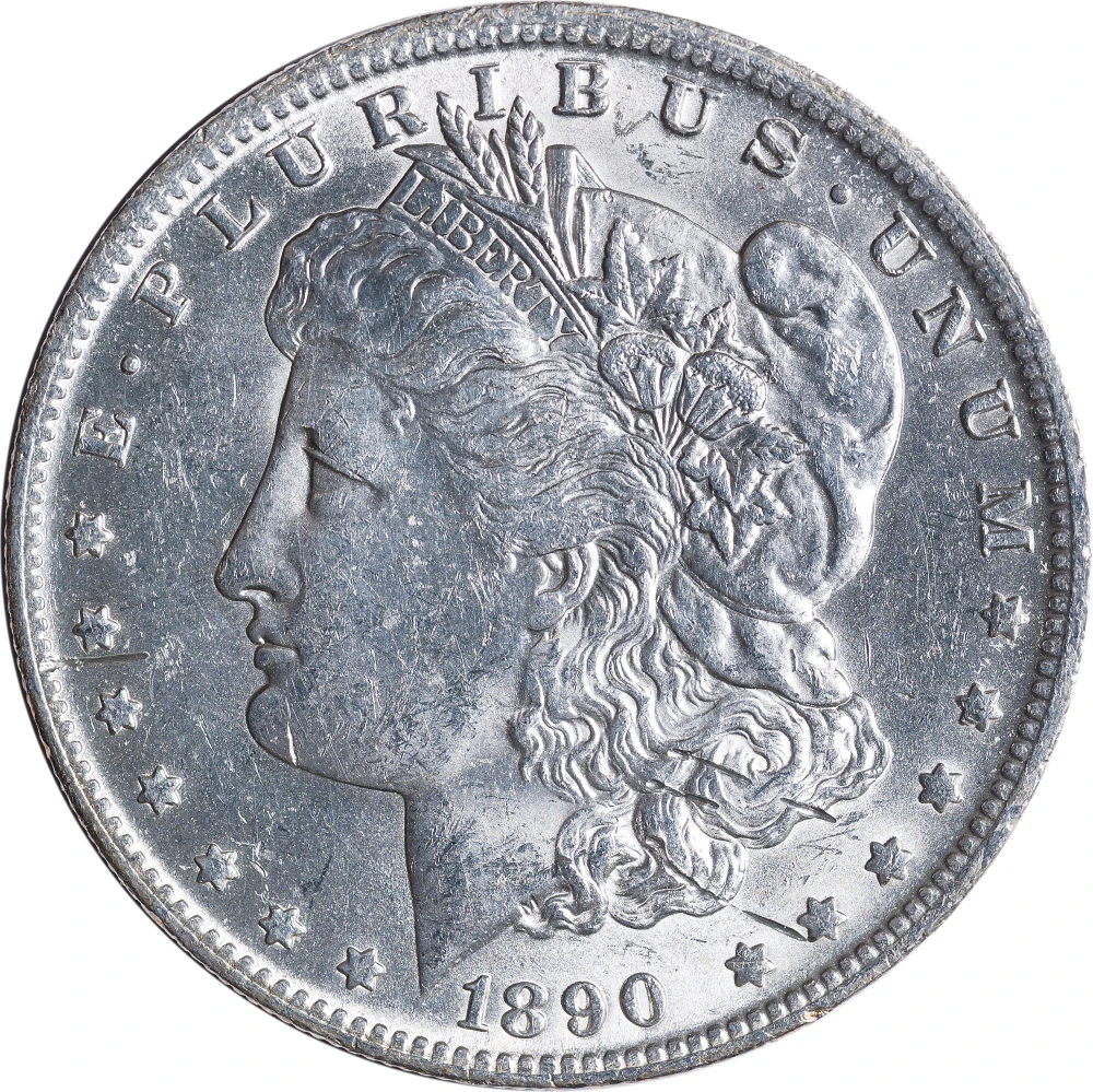 MS-60 1890-O Morgan Dollar