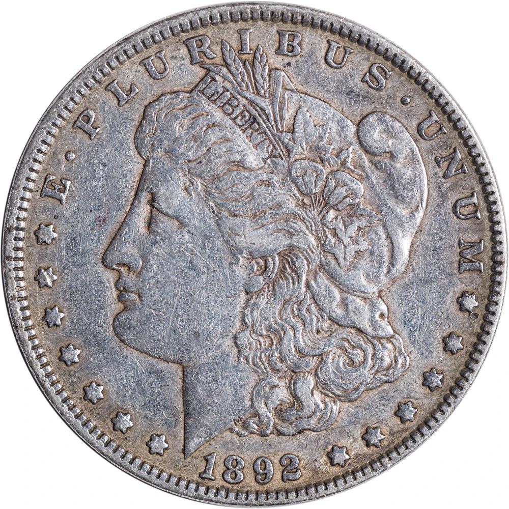 EF-40 1892 Morgan Dollar