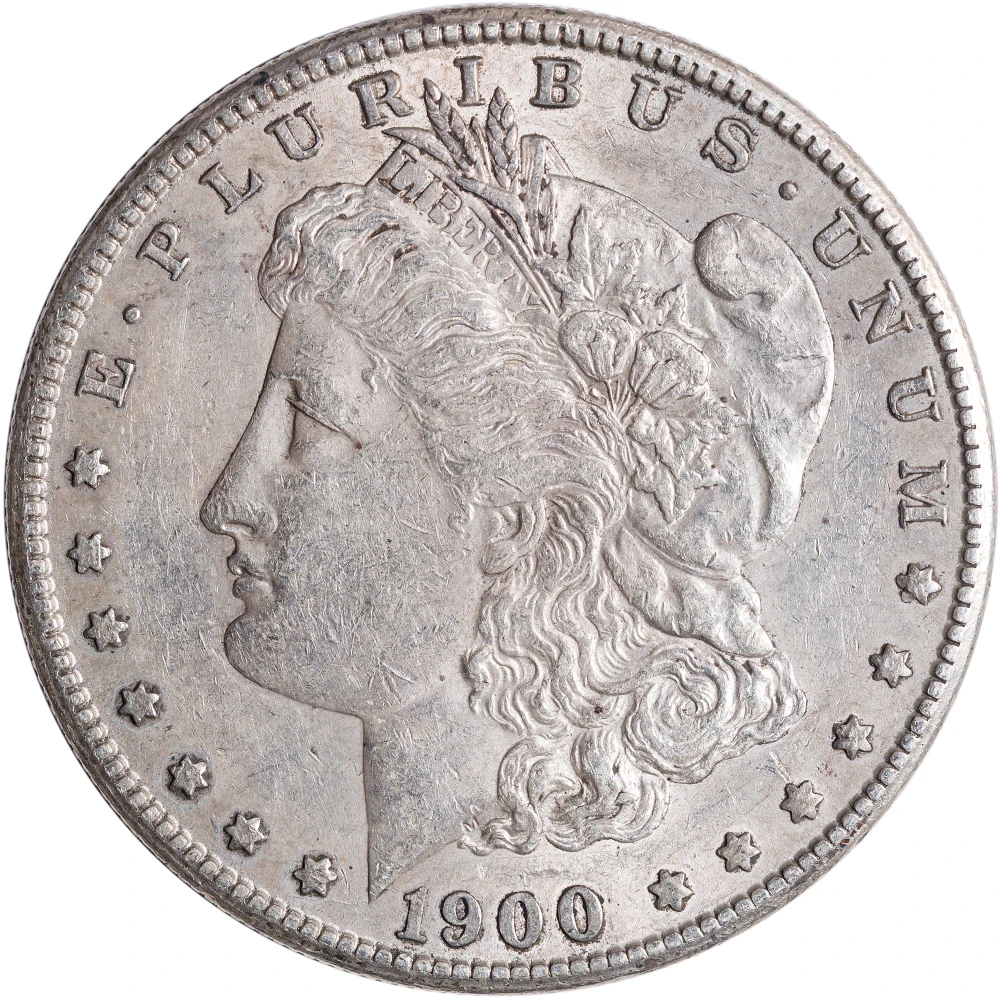 AU-50 1900-S Morgan Dollar