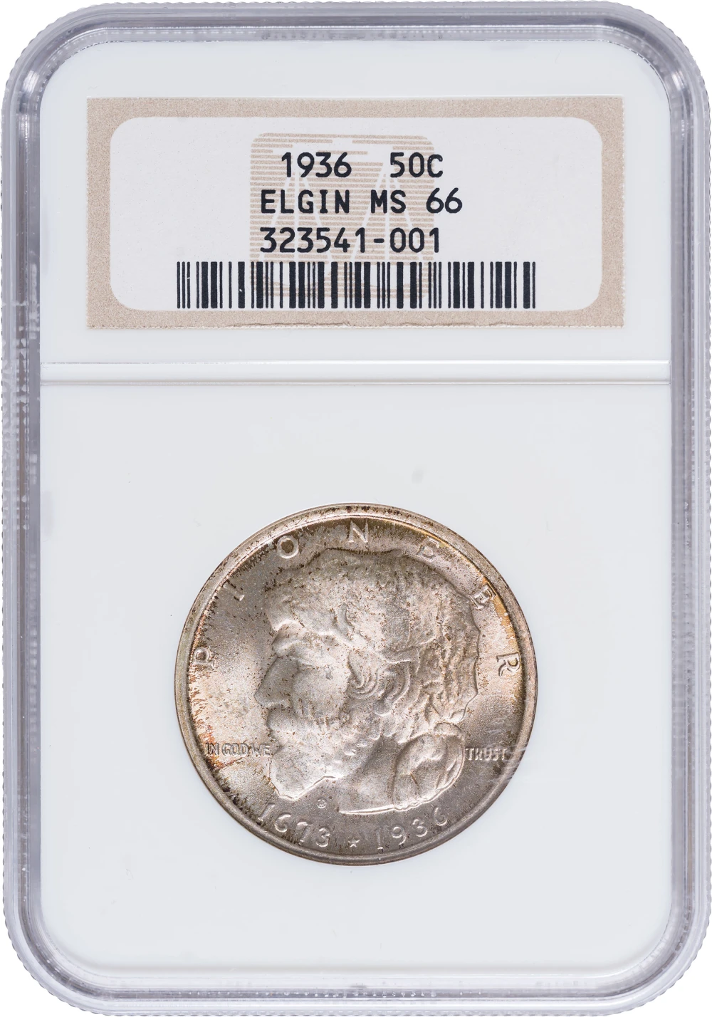 NGC MS-66 Colorful 1936 Elgin Half Dollar