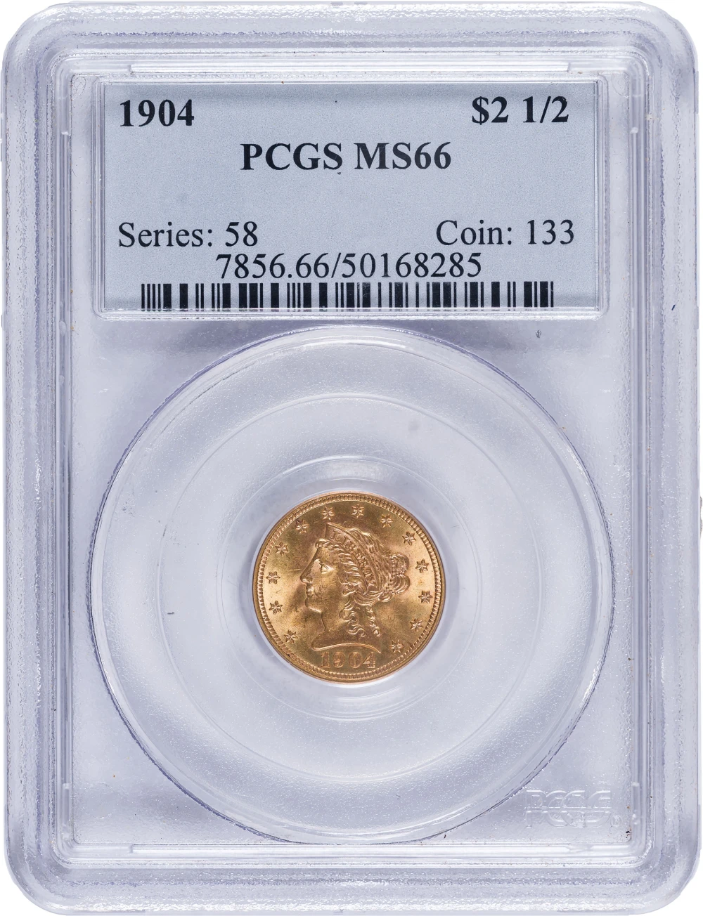 PCGS MS-66 1904 $2.50 Gold