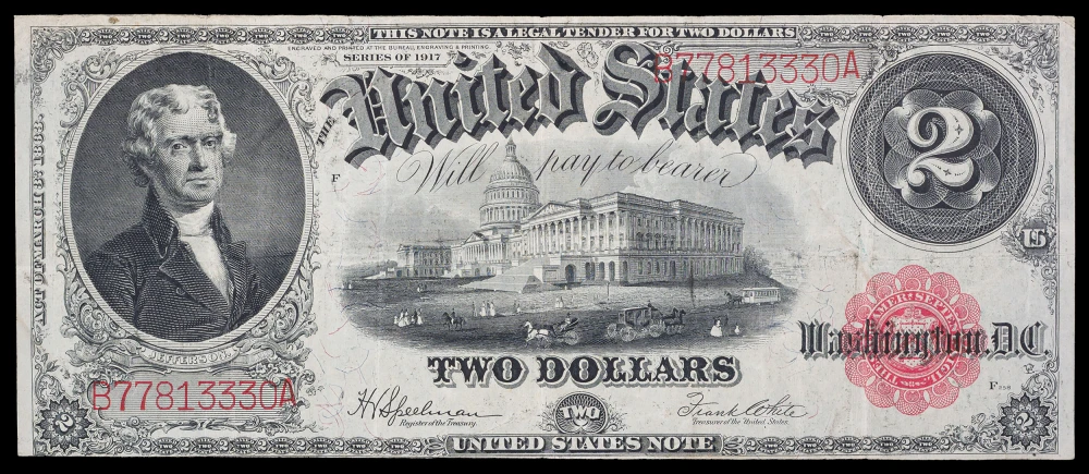 VF 1917 $2 Legal Tender