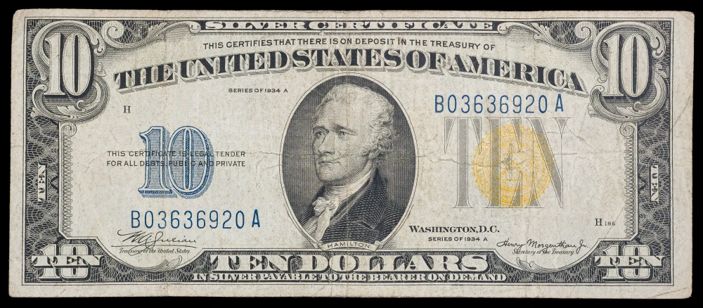 VF 1934A North Africa $10