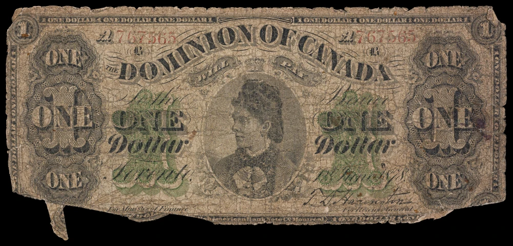 Dominion Of Canada. Good 1878 $1 Note