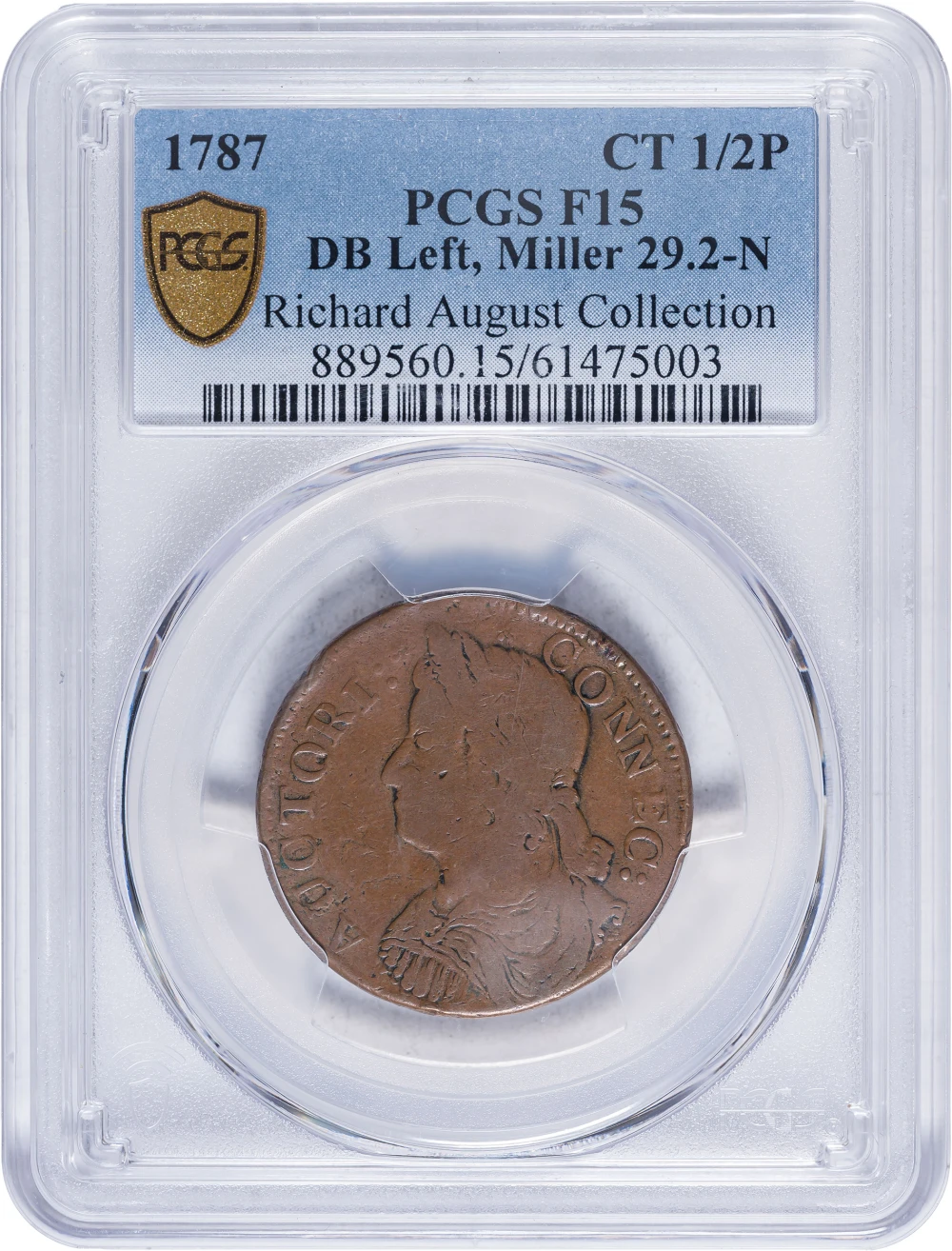Connecticut. PCGS Fine-15 1787 Copper
