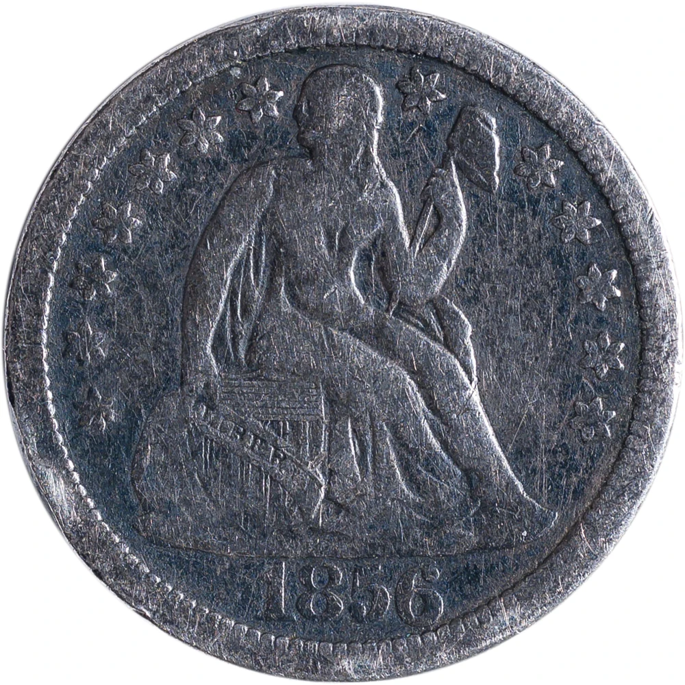 Fine+ Details 1856 Large Date Dime
