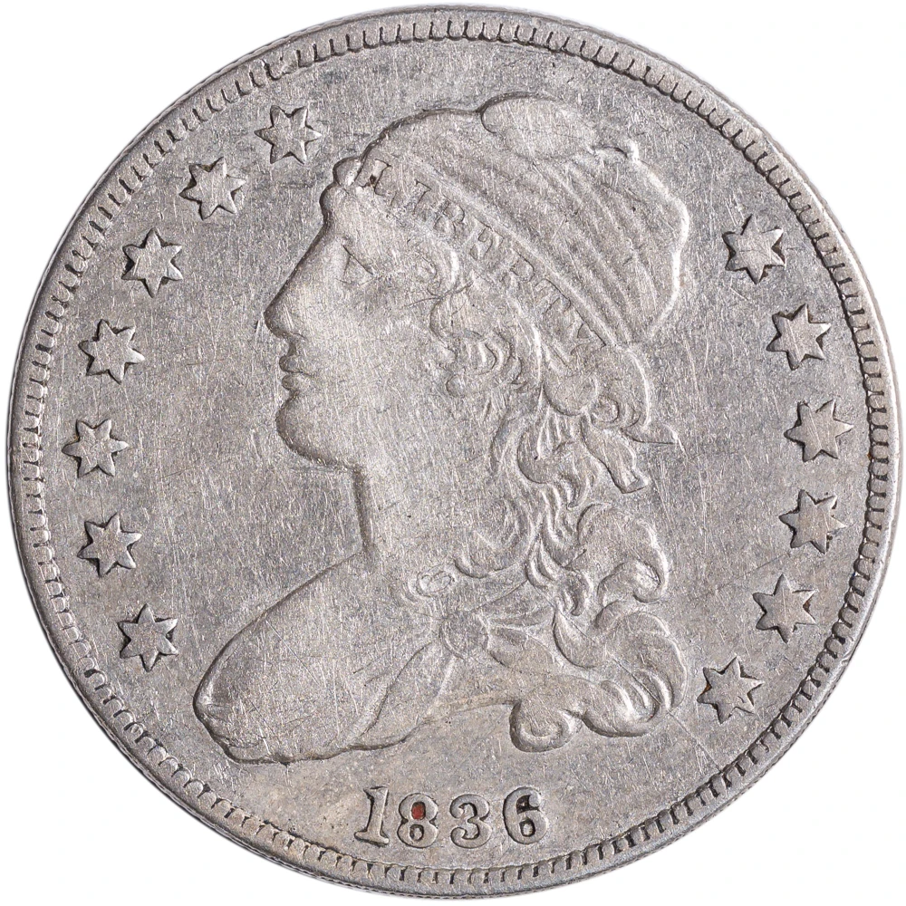 EF-40 Details 1836 Bust Quarter