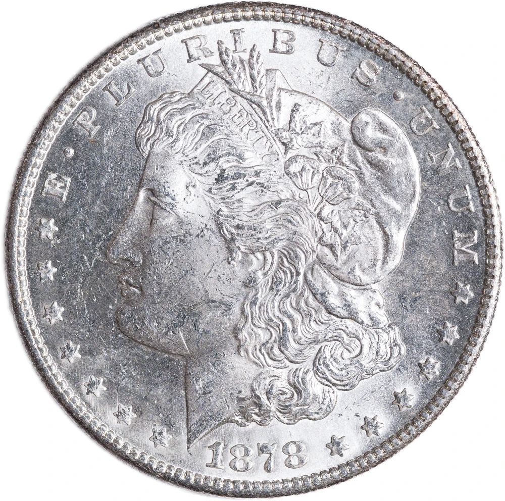 BU-60+ 1878-S Morgan Dollar