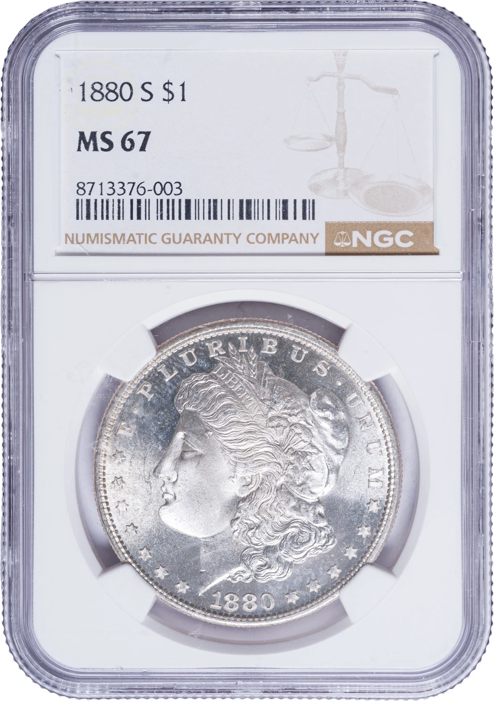 NGC MS-67 1880-S Morgan Dollar
