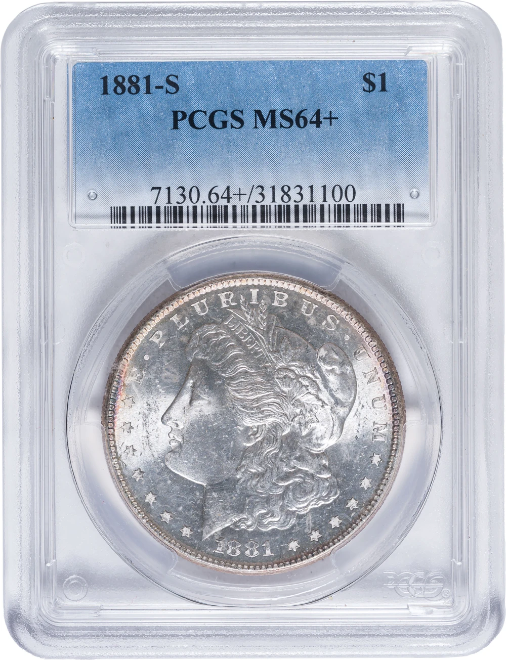 PCGS MS-64+ 1881-S Morgan Dollar