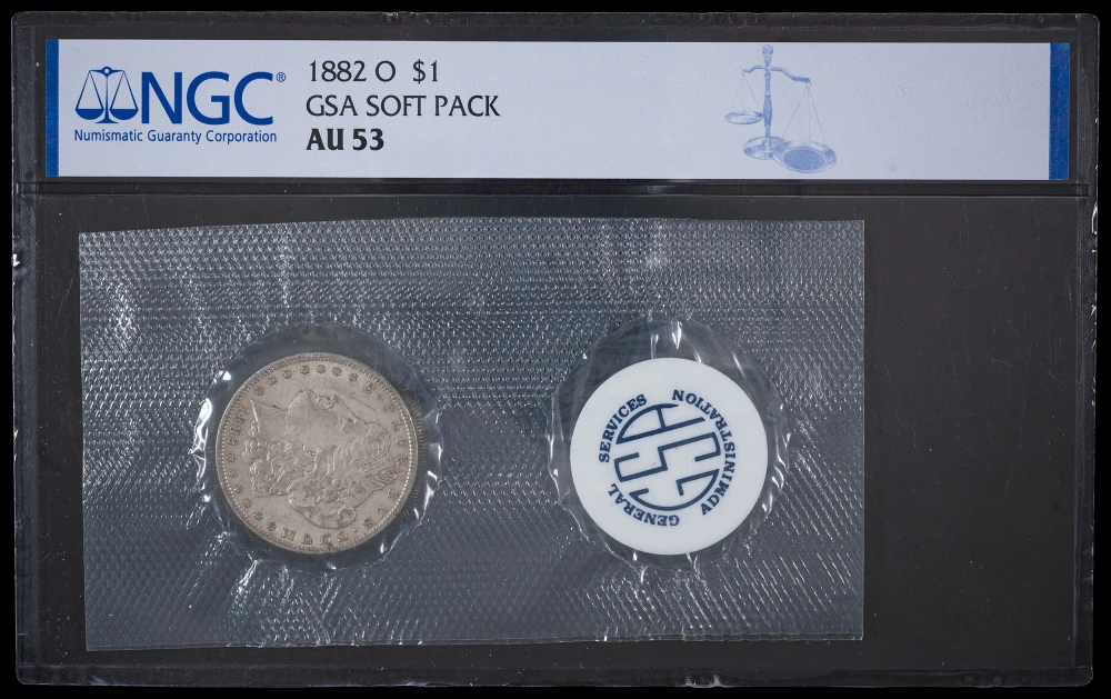 NGC AU-53 GSA 1882-O Morgan Dollar