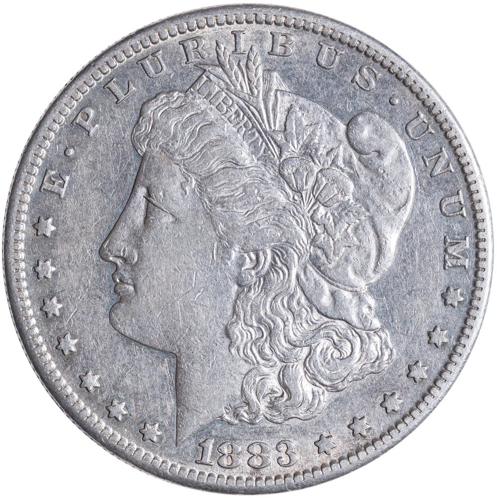 AU-50 1883-S Morgan Dollar
