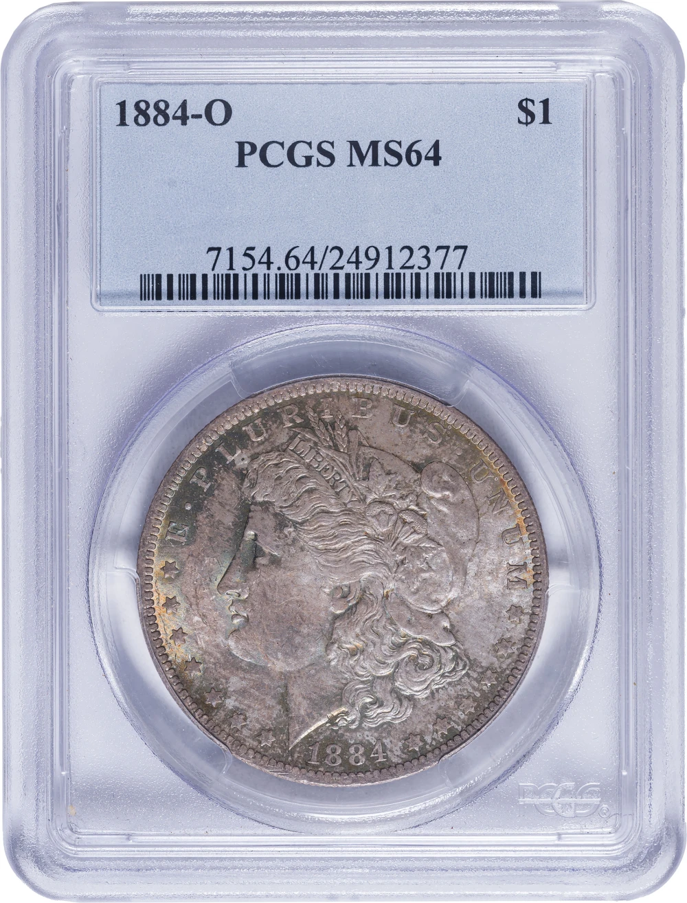 PCGS MS-64 Toned 1884-O Morgan Dollar
