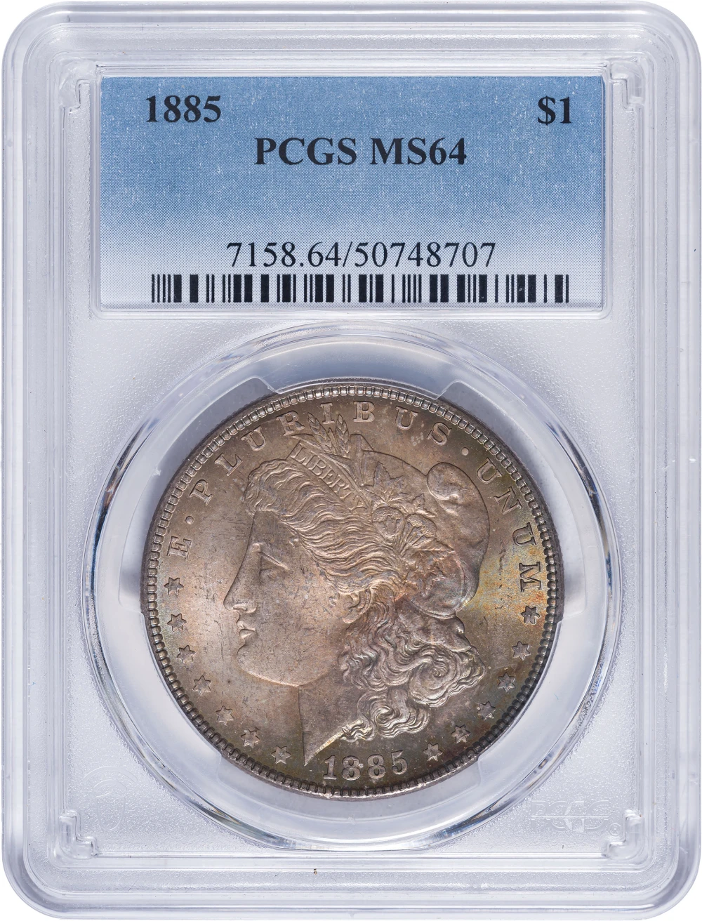 PCGS MS-64 Toned 1885 Morgan Dollar