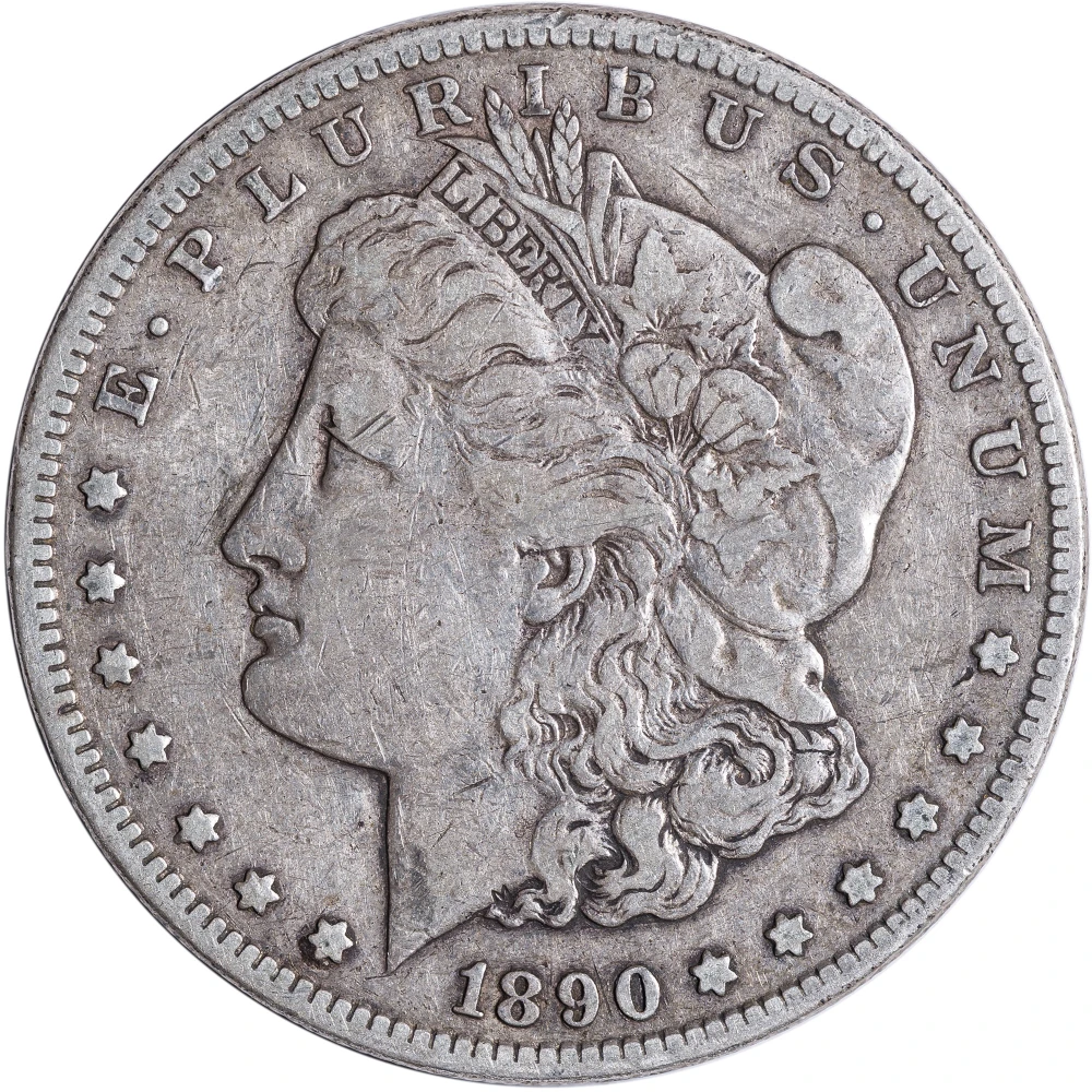VF-20 1890-CC Morgan Dollar
