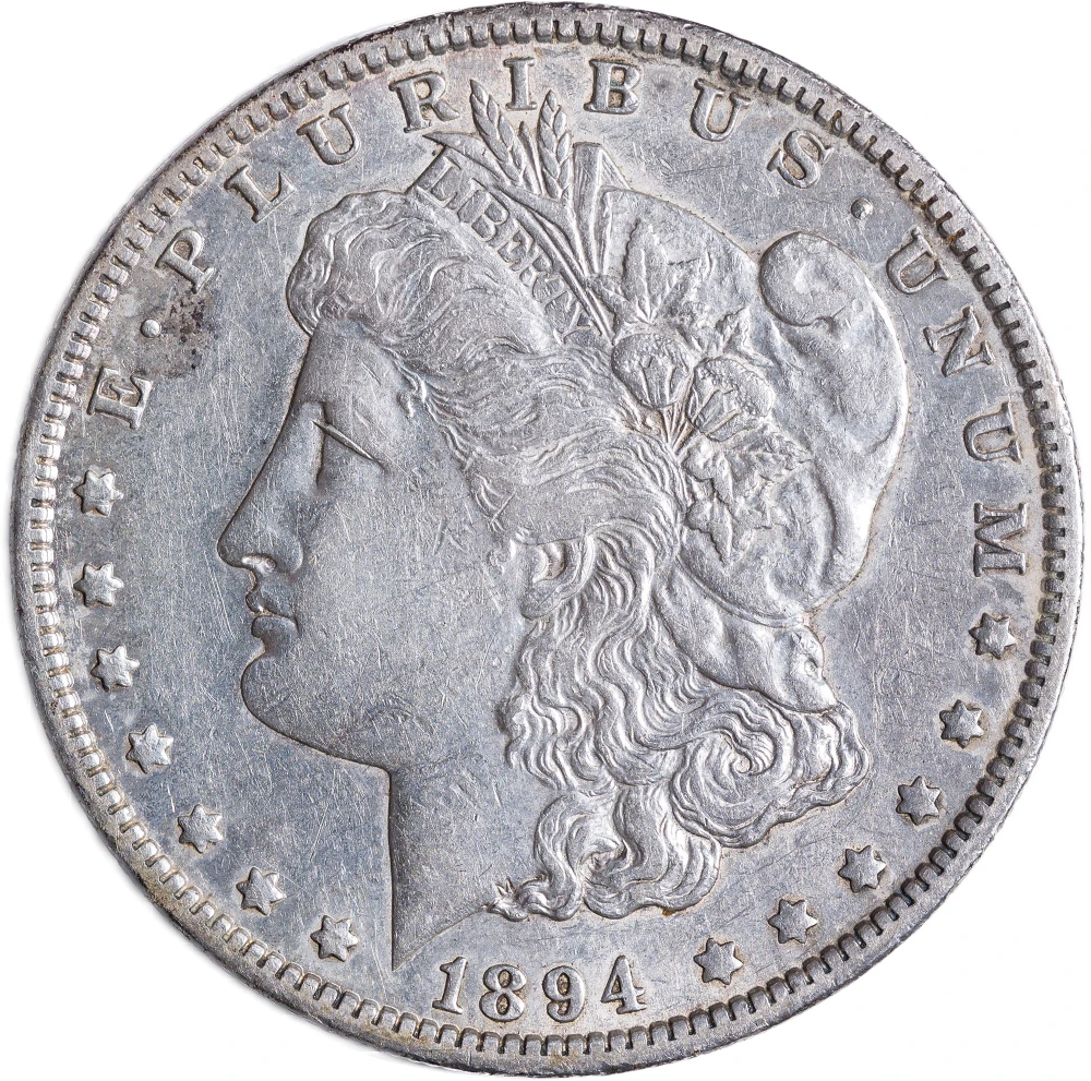 AU Details 1894-S Morgan Dollar