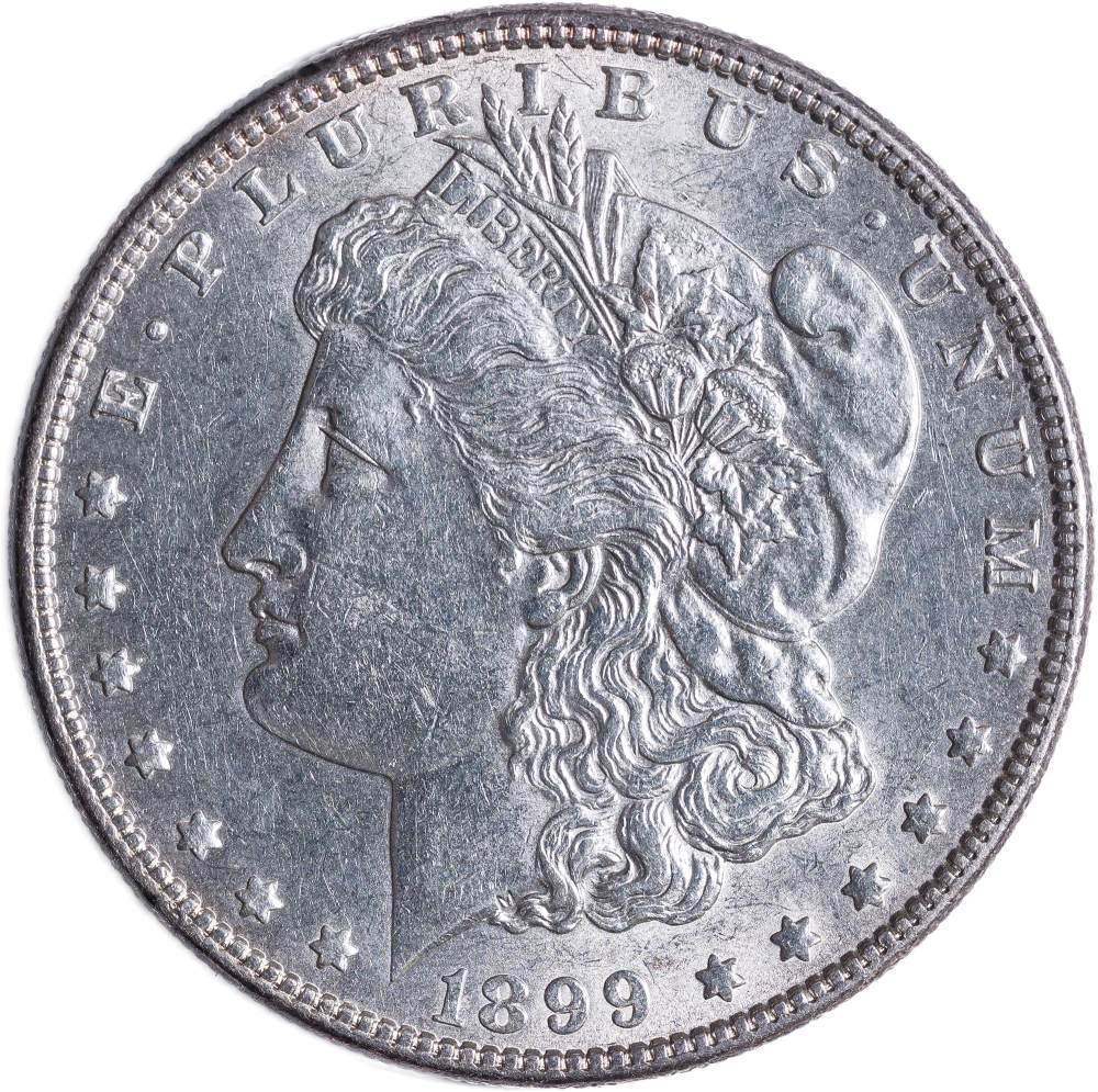 AU-50+ 1899 Morgan Dollar