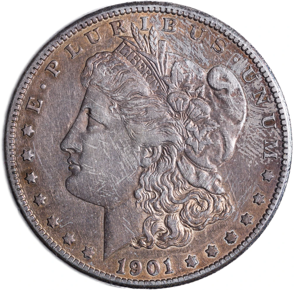 AU Details 1901-S Morgan Dollar