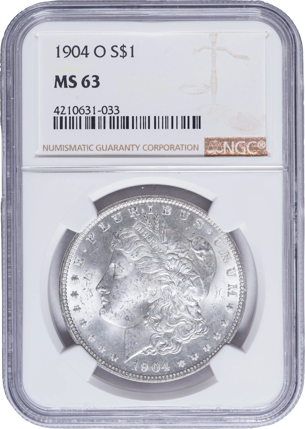NGC MS-63 1904-O Morgan Dollar