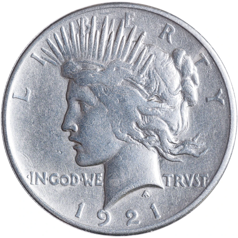 VF Details 1921 Peace Dollar