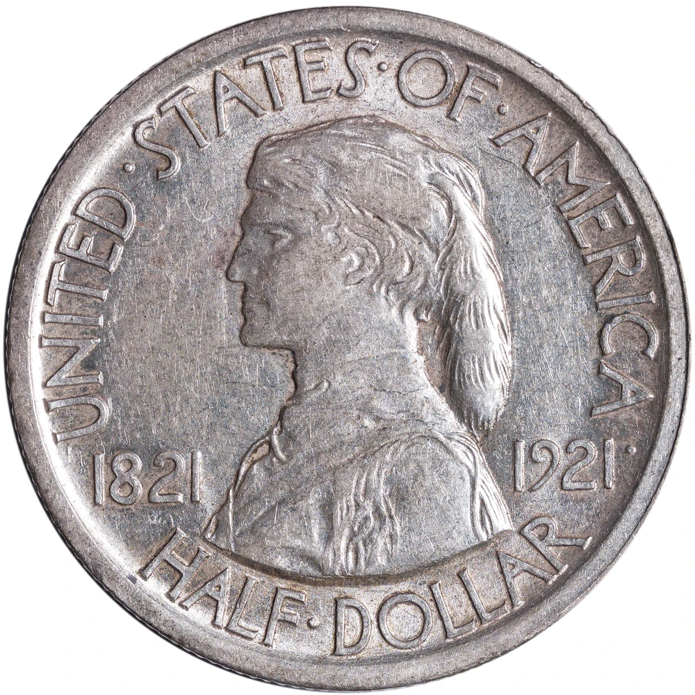 AU-50+ 1921 Missouri Half Dollar
