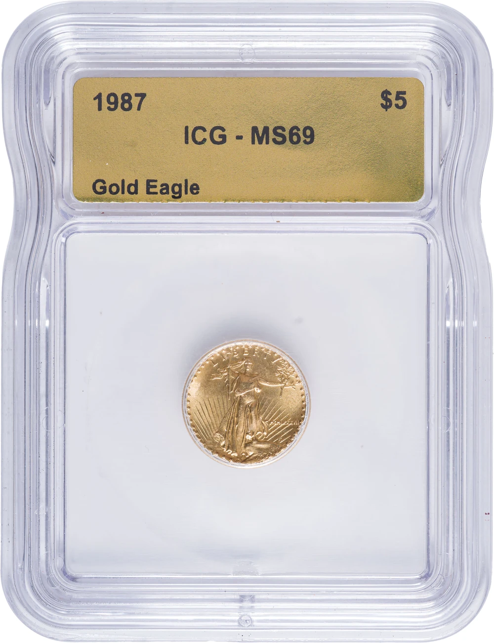 ICG MS-69 1987 American Eagle $5 Gold