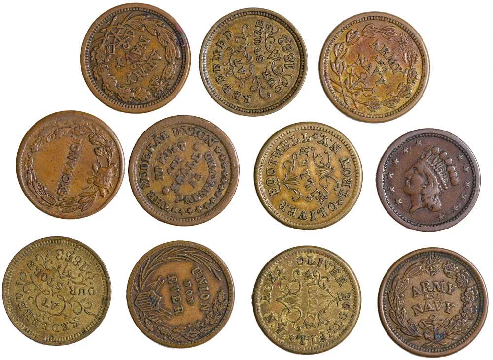New York. AU Details Wood's Minstrels Token