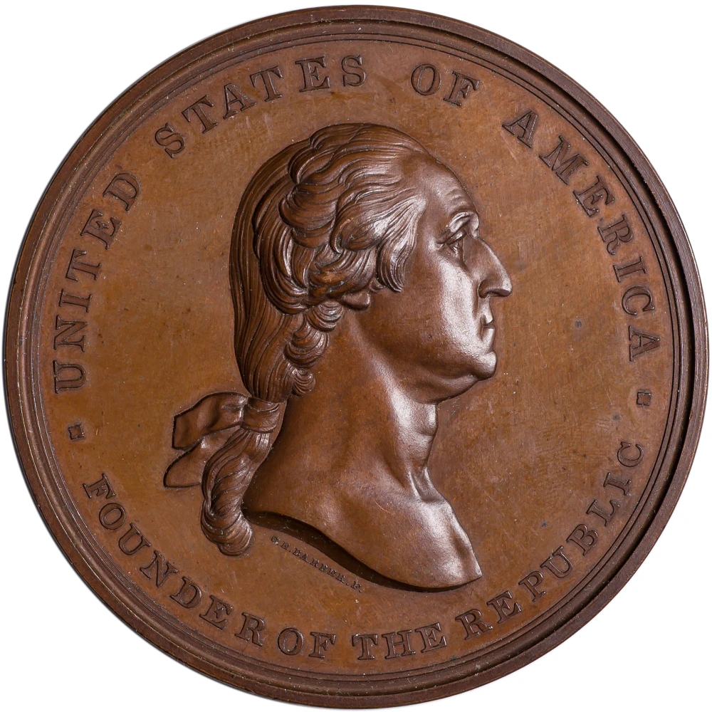 Unc 1887 Washington/Medical Congress Medal