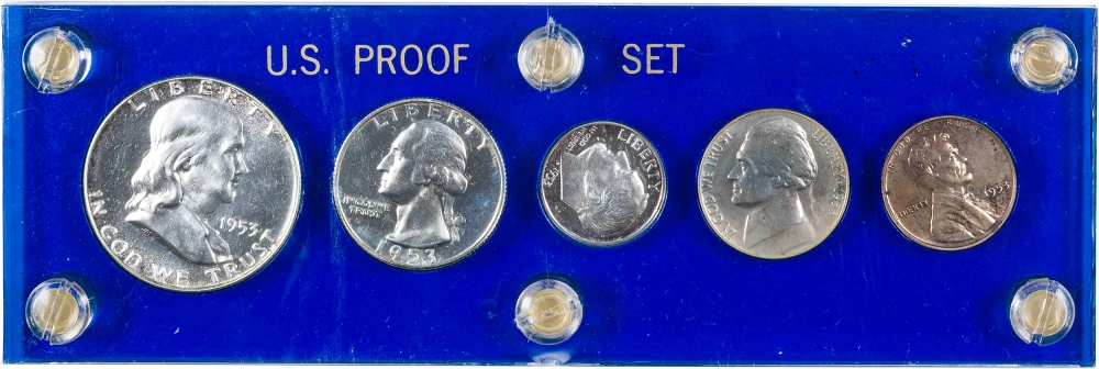 Choice to Gem Quality 1953 Five-Piece Proof Set