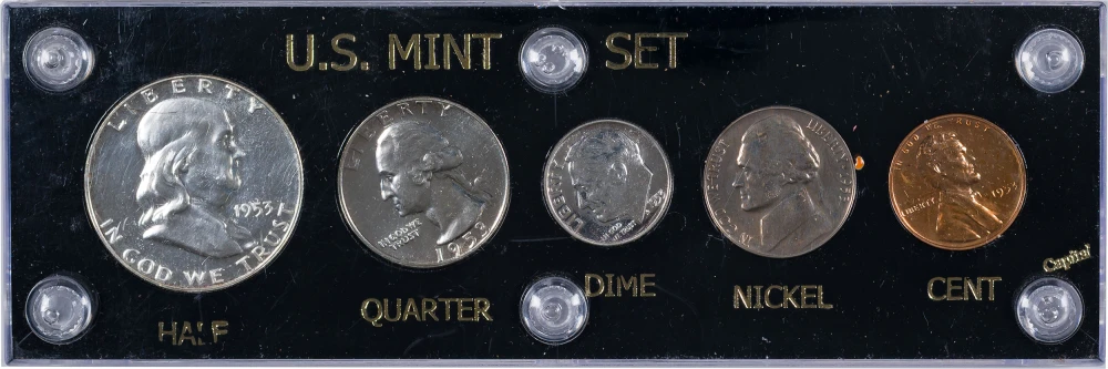 Choice to Gem Quality 1953 Five-Piece Proof Set