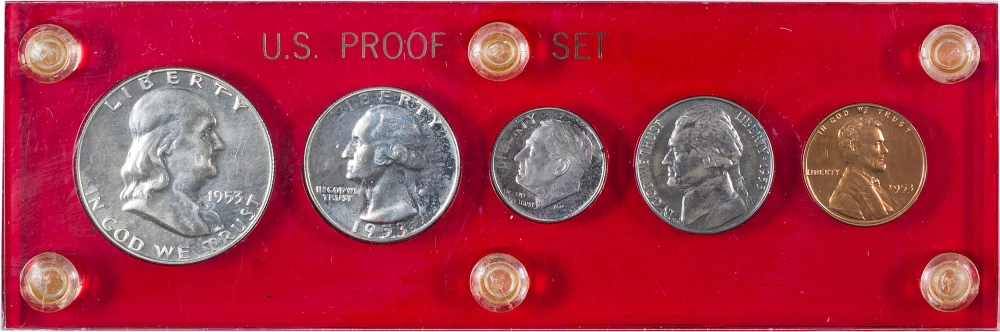 Choice to Gem Quality 1953 Five-Piece Proof Set