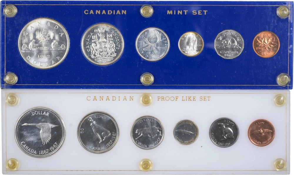Canada. Pair of Six-Piece Mint and PL Sets